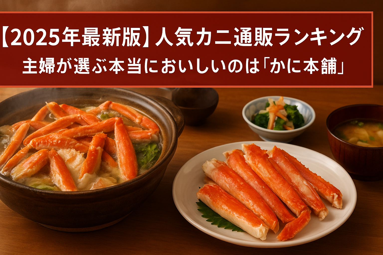 【2025年最新版】人気カニ通販ランキング|主婦が選ぶ本当においしいのは「かに本舗」